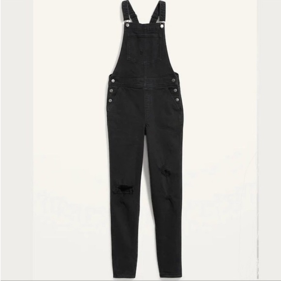 NWT! Black O.G. Straight Black Ripped Jean Overalls  - Multiple💛💎 - Picture 10 of 13